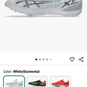 ASICS Resurgence XC White and Gunmetal Shoes